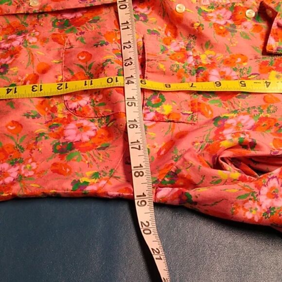 GAP Vibrant Pink Floral Shirt Dress XS Cotton - Picture 5 of 7
